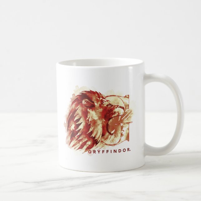 Harry Potter | GRYFFINDOR™ Lion Watercolor Coffee Mug (Right)