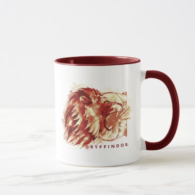 Harry Potter | GRYFFINDOR™ Lion Watercolor Mug (Right)