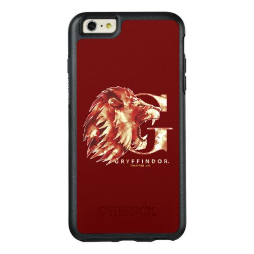 Harry Potter  GRYFFINDOR Lion Watercolor OtterBox iPhone 66s Plus Case