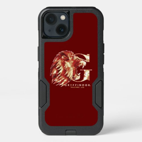 Harry Potter  GRYFFINDOR Lion Watercolor iPhone 13 Case