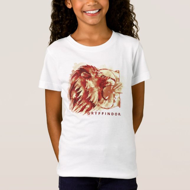 Harry Potter | GRYFFINDOR™ Lion Watercolor T-Shirt (Front)