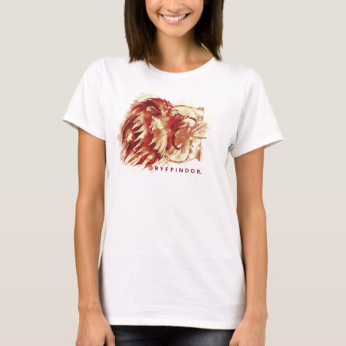 Harry Potter  GRYFFINDOR Lion Watercolor T_Shirt