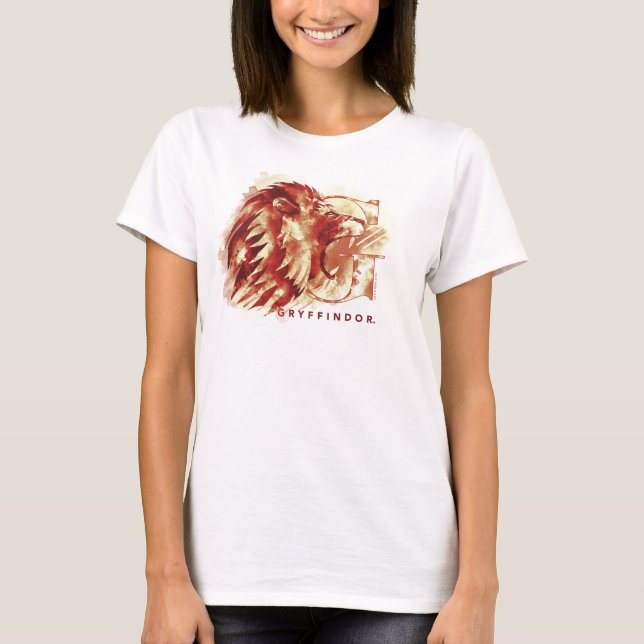 Harry Potter | GRYFFINDOR™ Lion Watercolor T-Shirt (Front)