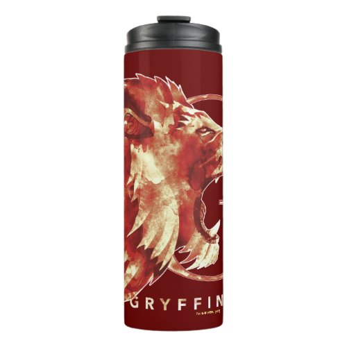 Harry Potter  GRYFFINDOR Lion Watercolor Thermal Tumbler