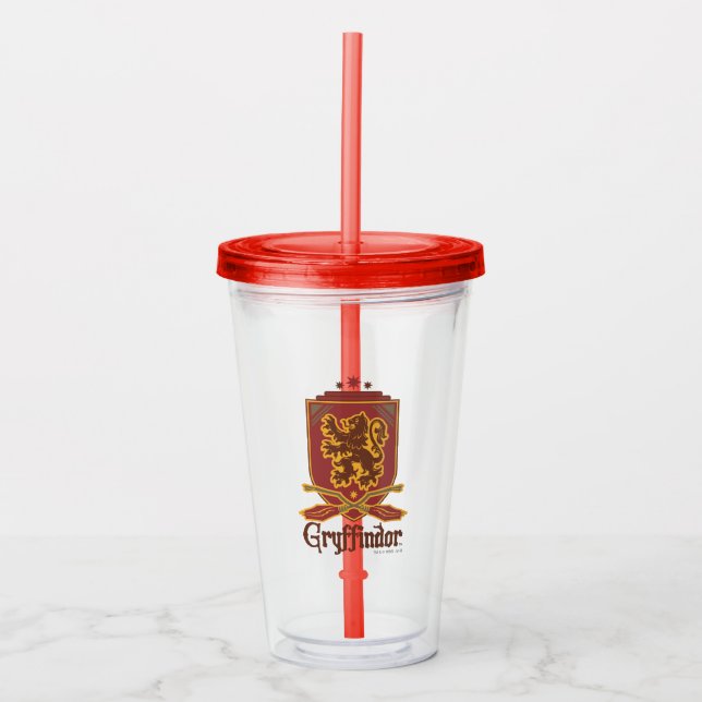 Harry Potter | Gryffindor QUIDDITCH™  Badge Acrylic Tumbler (Front)