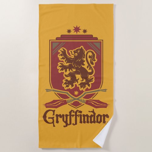 Harry Potter  Gryffindor QUIDDITCH  Badge Beach Towel