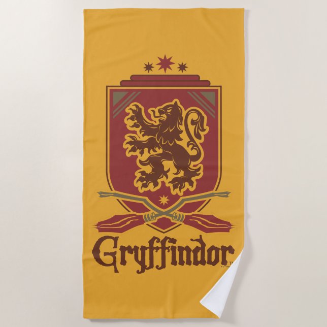 Harry Potter | Gryffindor QUIDDITCH™  Badge Beach Towel (Front)