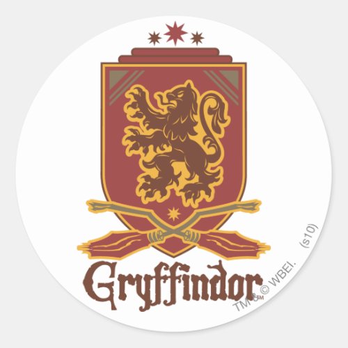 Harry Potter  Gryffindor QUIDDITCH  Badge Classic Round Sticker