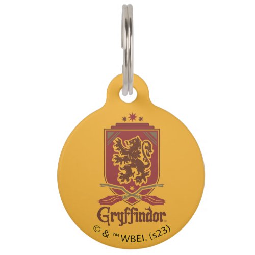 Harry Potter  Gryffindor QUIDDITCHâ  Badge Pet ID Tag