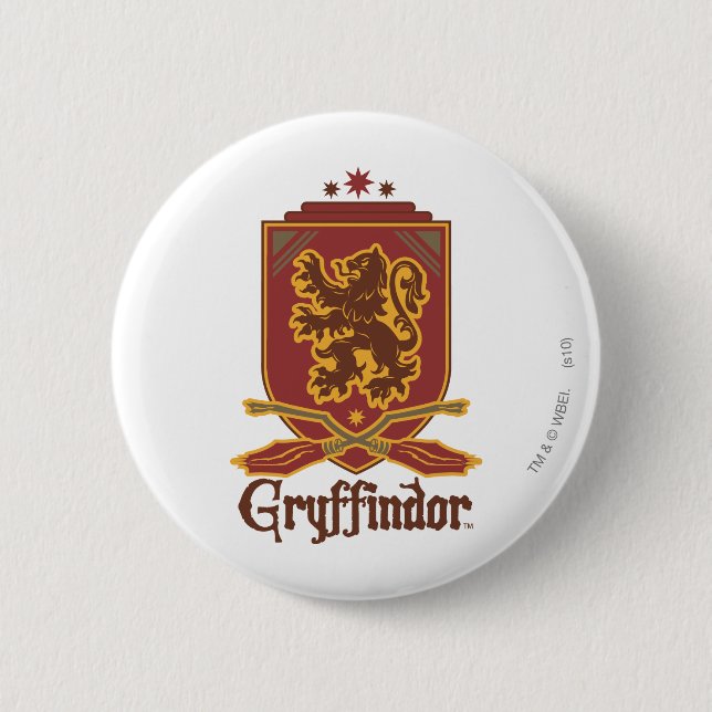 Harry Potter | Gryffindor QUIDDITCH™  Badge Pinback Button (Front)