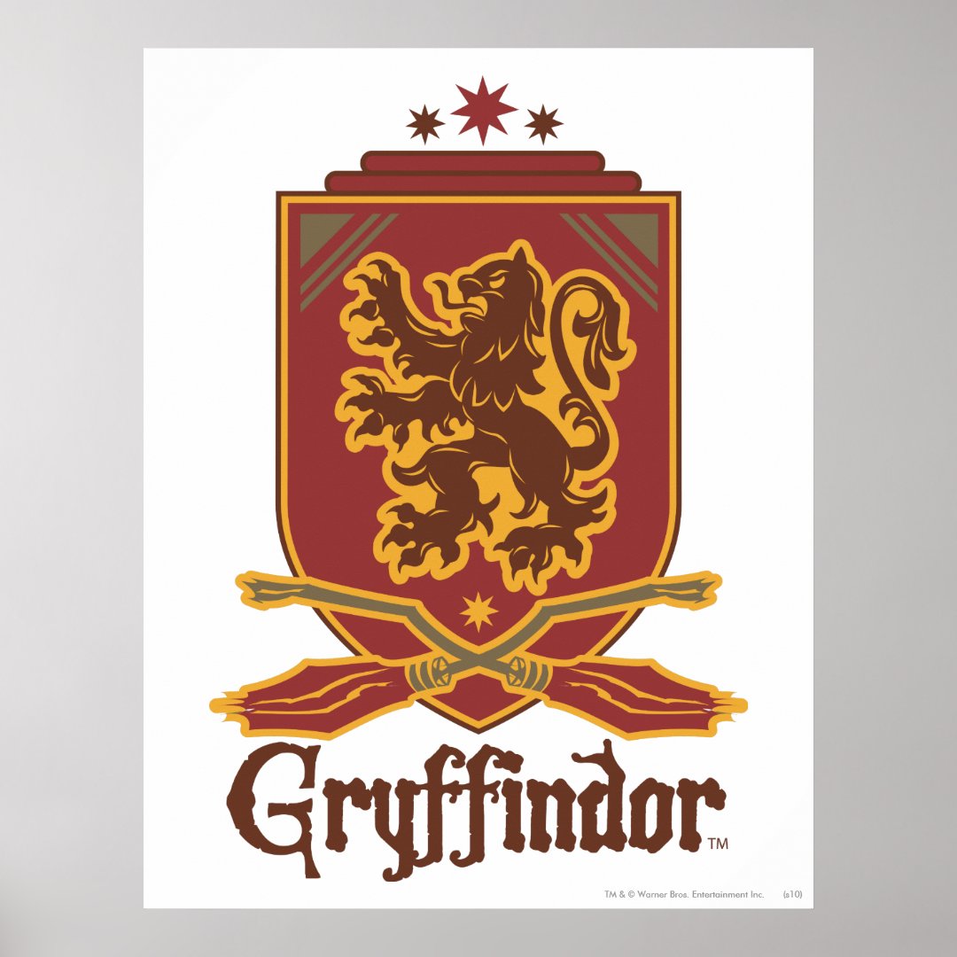 Harry Potter | Gryffindor QUIDDITCH™ Badge Poster | Zazzle