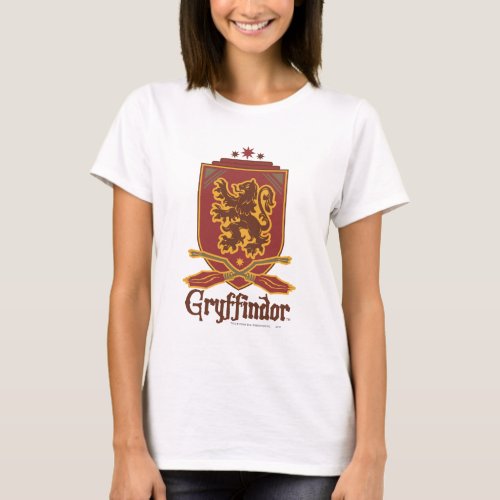 Harry Potter  Gryffindor QUIDDITCH  Badge T_Shirt