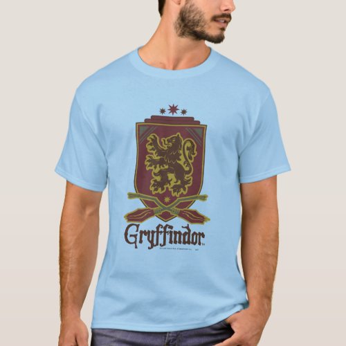 Harry Potter  Gryffindor QUIDDITCH  Badge T_Shirt