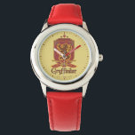 Harry Potter | Gryffindor QUIDDITCH™ Badge Watch<br><div class="desc">Whether you're a chaser, a beater, a keeper or a seeker this fun, colorful design will appeal to any Gryffindor that's a fan of the wizarding sport - Quidditch! You need to be brave to play this dangerous game. Just ask Harry Potter! He has broken bones, be hit by rogue...</div>
