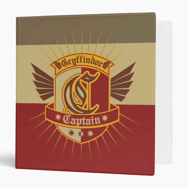 Harry Potter | Gryffindor QUIDDITCH� Captain Emble Binder (Front/Inside)