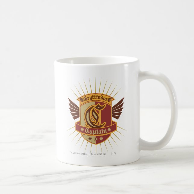 Harry Potter | Gryffindor QUIDDITCH� Captain Emble Coffee Mug (Right)