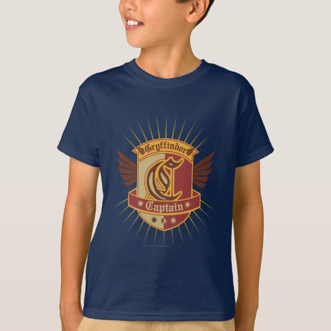 Harry Potter | Gryffindor QUIDDITCH� Captain Emble T-Shirt (Front)