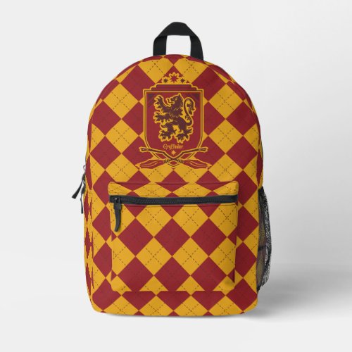 Harry Potter  Gryffindor QUIDDITCHâ  Crest Printed Backpack