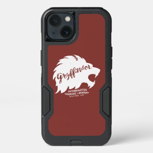 Harry Potter  GRYFFINDOR Silhouette Typography iPhone 13 Case