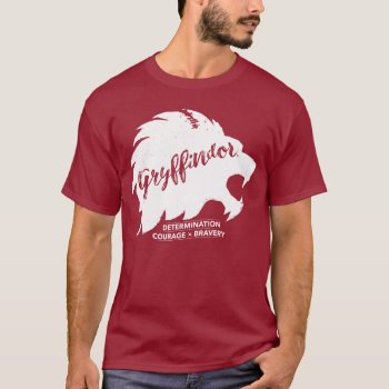Harry Potter | Gryffindor™ Silhouette Typography T-shirt by harrypotter at Zazzle