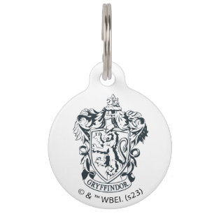 Harry Potter Gryffindor Stencil Sketch Pet ID Tag