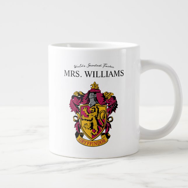 Harry Potter | Gryffindor Teacher Personalize  Giant Coffee Mug (Right)