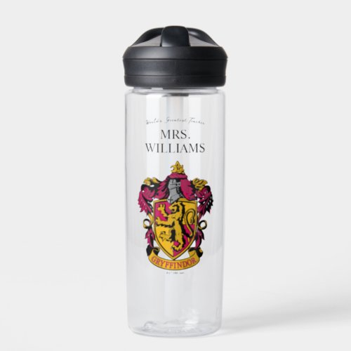 Harry Potter  Gryffindor Teacher Personalized Water Bottle