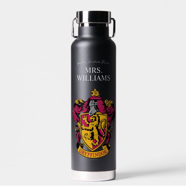Harry Potter | Gryffindor Teacher Personalized Water Bottle (Front)