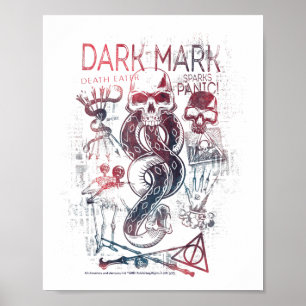 Harry Potter Halloween Design Dark Mark Death Eate Poster