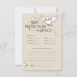 Harry Potter - Hedwig   Baby Predictions & Advice  Invitation