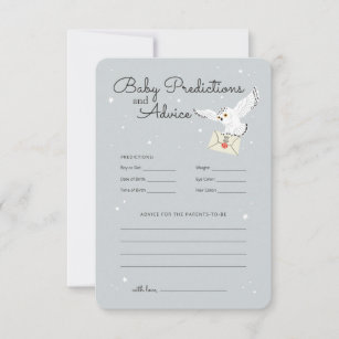 Harry Potter Hedwig - Baby Predictions & Advice Invitation
