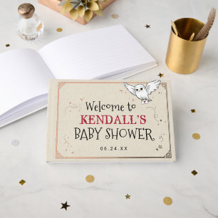 Harry Potter   Hedwig Baby Shower Foil Guest Book