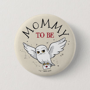 Harry Potter   Hedwig Baby Shower Mommy To Be Button