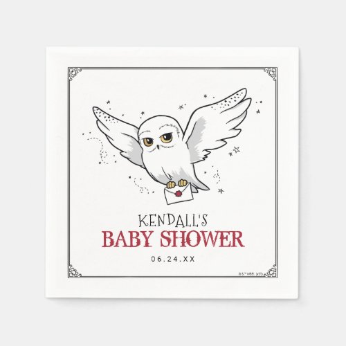 Harry Potter  Hedwig Baby Shower Napkins
