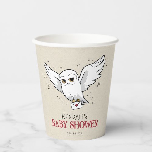 Harry Potter  Hedwig Baby Shower Paper Cups