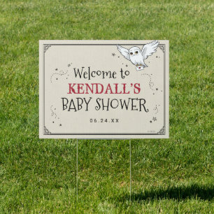 Harry Potter Hedwig Baby Shower Sign