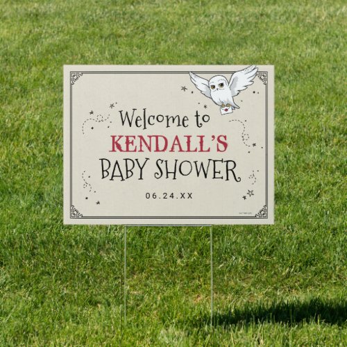 Harry Potter  Hedwig Baby Shower Sign