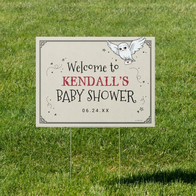 Harry Potter | Hedwig Baby Shower Sign (Insitu)