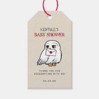 Harry Potter | Hedwig Baby Shower Thank You Gift Tags