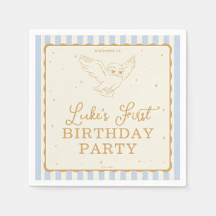 Harry Potter Hedwig Blue Magical Birthday Napkins
