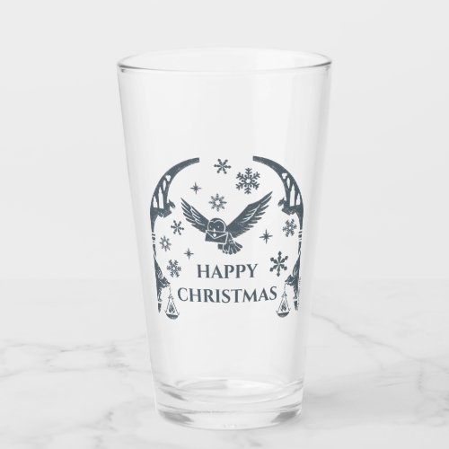 HARRY POTTER Hedwig Delivering Holiday Letter Glass
