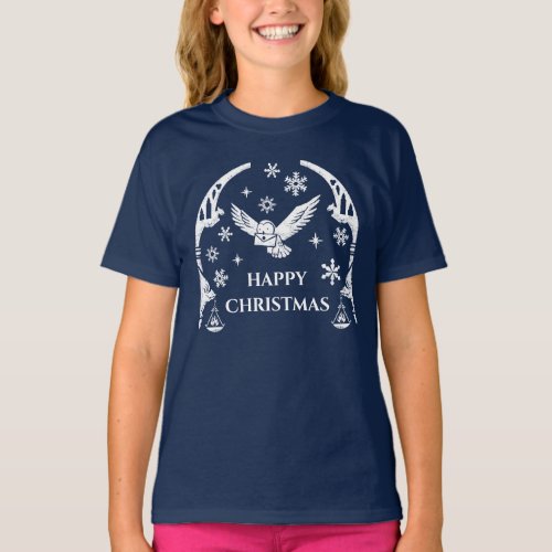 HARRY POTTER Hedwig Delivering Holiday Letter T_Shirt