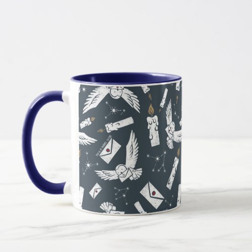 HARRY POTTER Hedwig Delivering Letters Pattern Mug