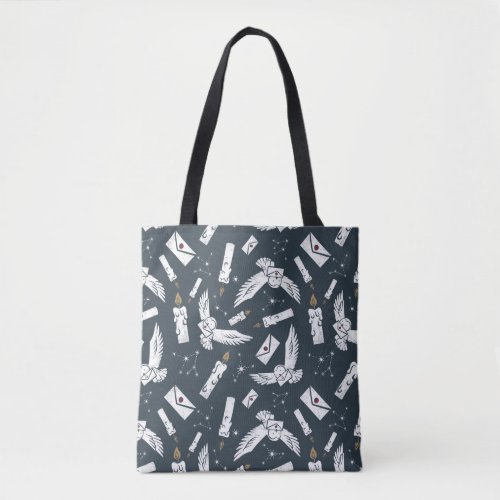 HARRY POTTER Hedwig Delivering Letters Pattern Tote Bag
