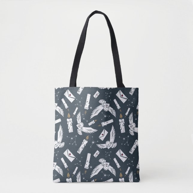 HARRY POTTER™ Hedwig Delivering Letters Pattern Tote Bag (Front)