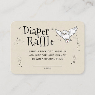 Harry Potter - Hedwig   Diaper Raffle Insert