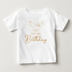 Harry Potter Hedwig Gold Magical Birthday Baby T-Shirt