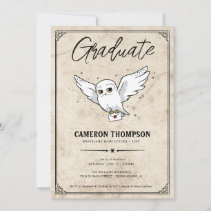 Harry Potter   Hedwig Graduation Party Invitation