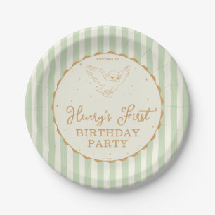 Harry Potter Hedwig Green Magical Birthday Paper Plates
