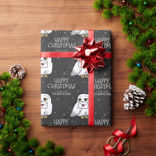 Harry Potter | Hedwig - Happy Christmas Wrapping Paper (Holiday Gift)